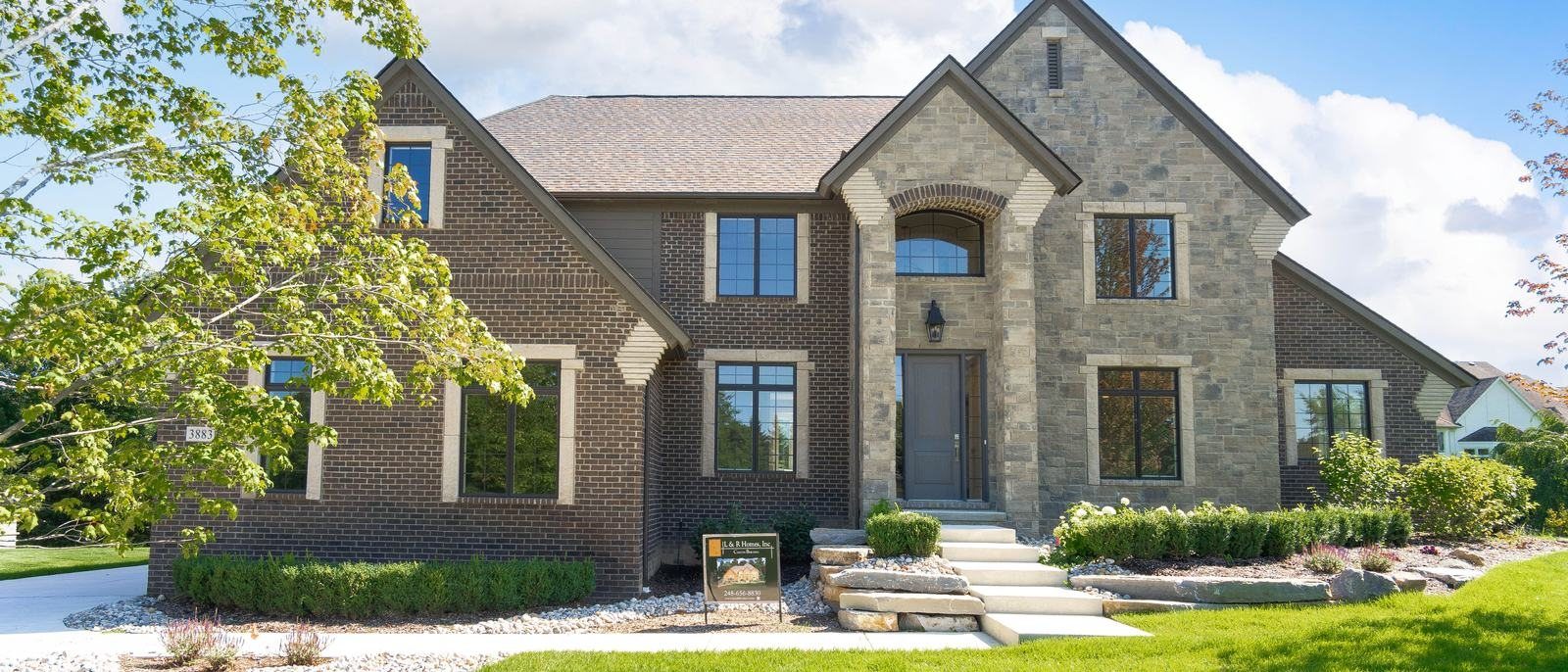 Brick and stone home in Falcon Estates